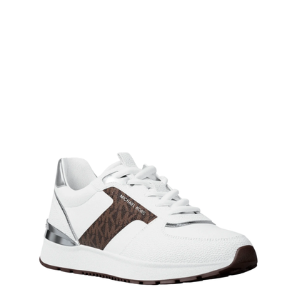 Tenis Michael Kors Remy Trainer Faux Leather OP White Brown