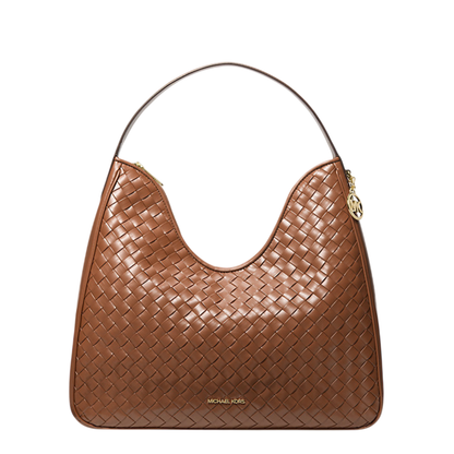 Bolsa Michael Kors Nayla Medium Woven Shoulder Bag Luggage