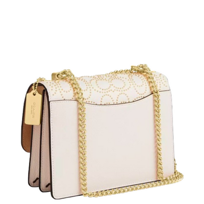 Bolsa Klare Crossbody Bag With Signature Rivets Chalk