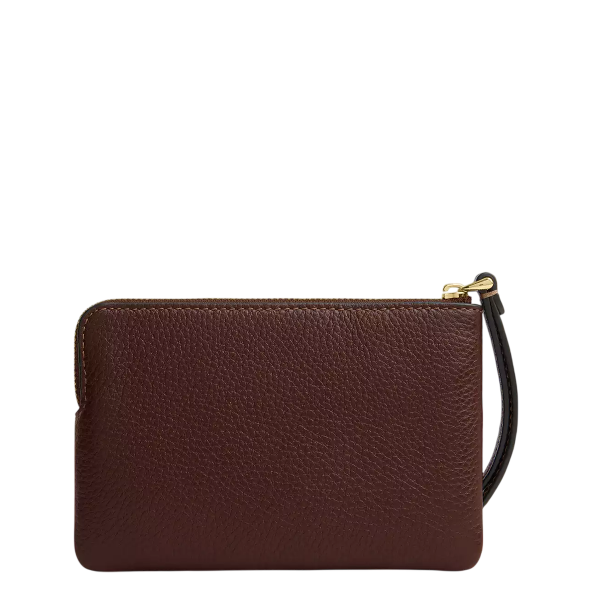 Monedero Coach Corner Zip Wristlet Maple