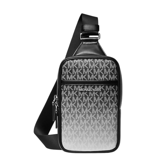 Bandolera Michael Kors Cooper Medium Ombré Logo Sling Pack Black