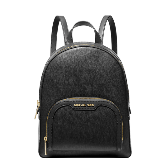 Mochila Michael Kors Jaycee Medium Pebbled Leather Backpack Black