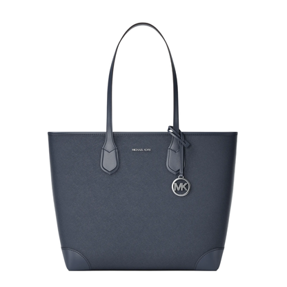 Bolsa Michael Kors Eva Large Saffiano Leather Tote Bag Navy