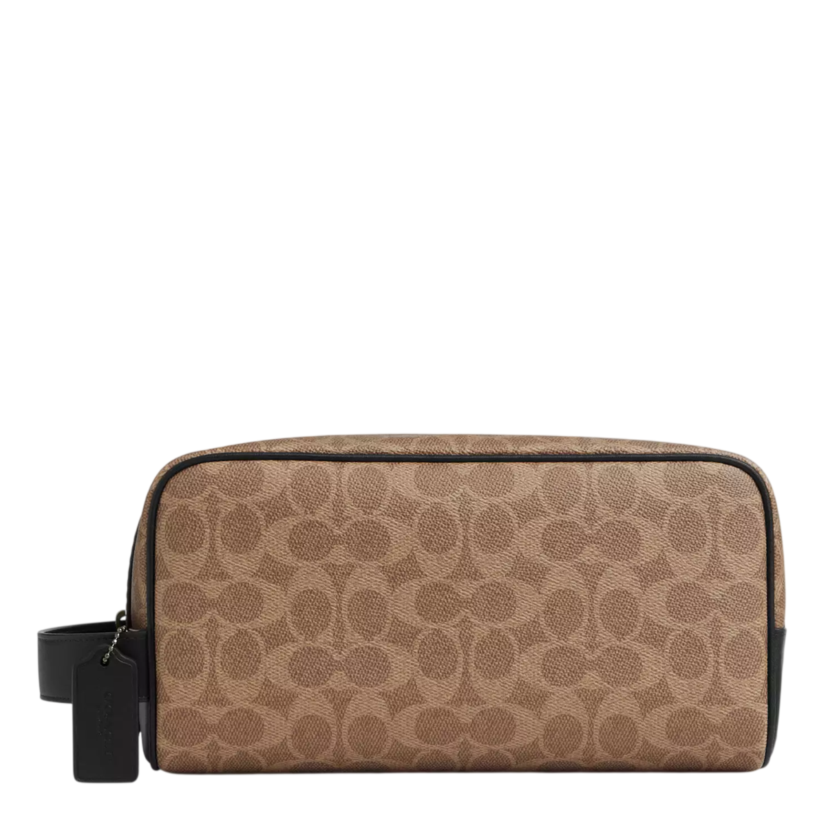 Sobaquera Large Travel Kit In Signature Canvas Tan Black