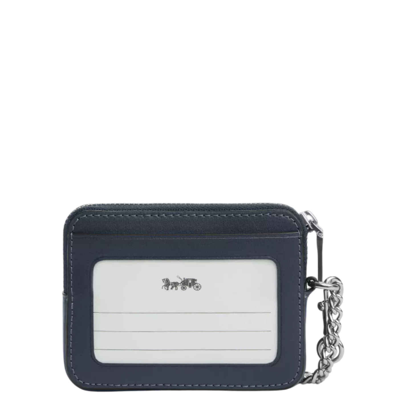 Monedero Coach Zip Card Case With Quilting Denim