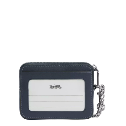 Monedero Coach Zip Card Case With Quilting Denim