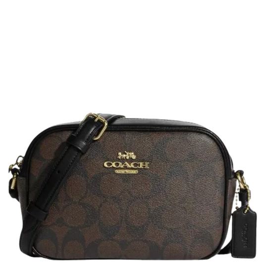 Bolsa Coach Jamie Camera Bag Signature Brown Black