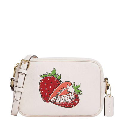 Bolsa Coach Jamie Camera Bag With Strawberry Graphic Chalk Multi