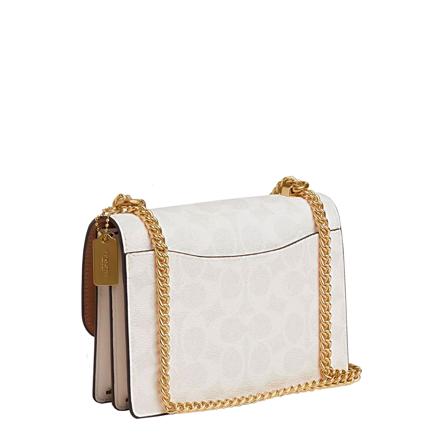 Bolsa Coach Mini Klare Crossbody Bag Signature Canvas White Chalk
