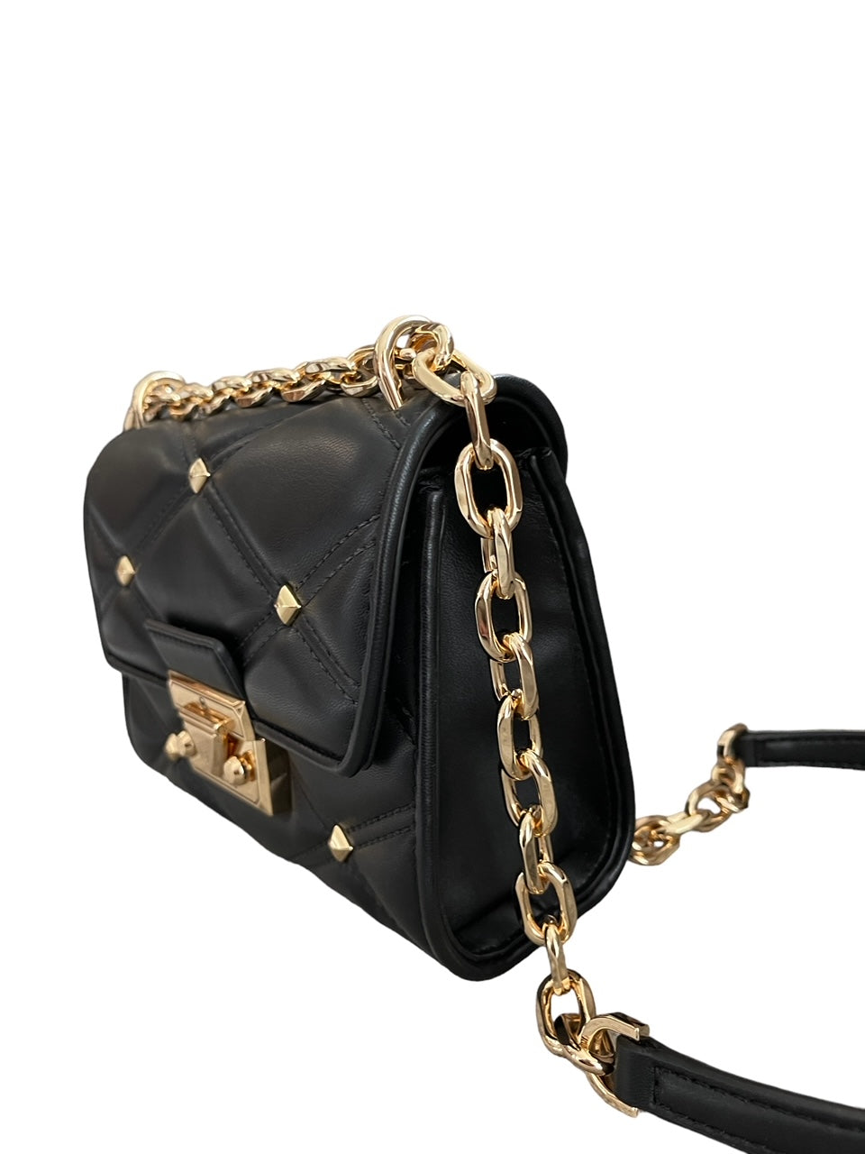 Bolsa Michael Kors Serena Small Studded Crossbody Bag Black