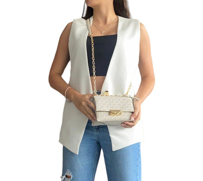 Bolsa Michael Kors Cece Small Logo Shoulder Bag White