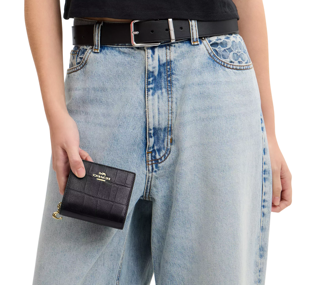 Cartera Coach Snap Wallet Black