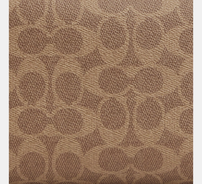Sobaquera Large Travel Kit In Signature Canvas Tan Black