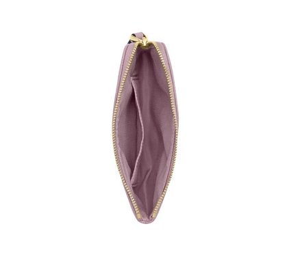 Monedero Coach Corner Zip Wristlet With Quilting Carnation