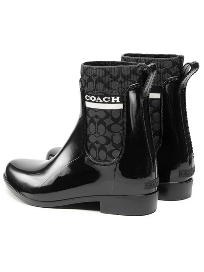 Botas Coach Rivington Rain Bootie Black