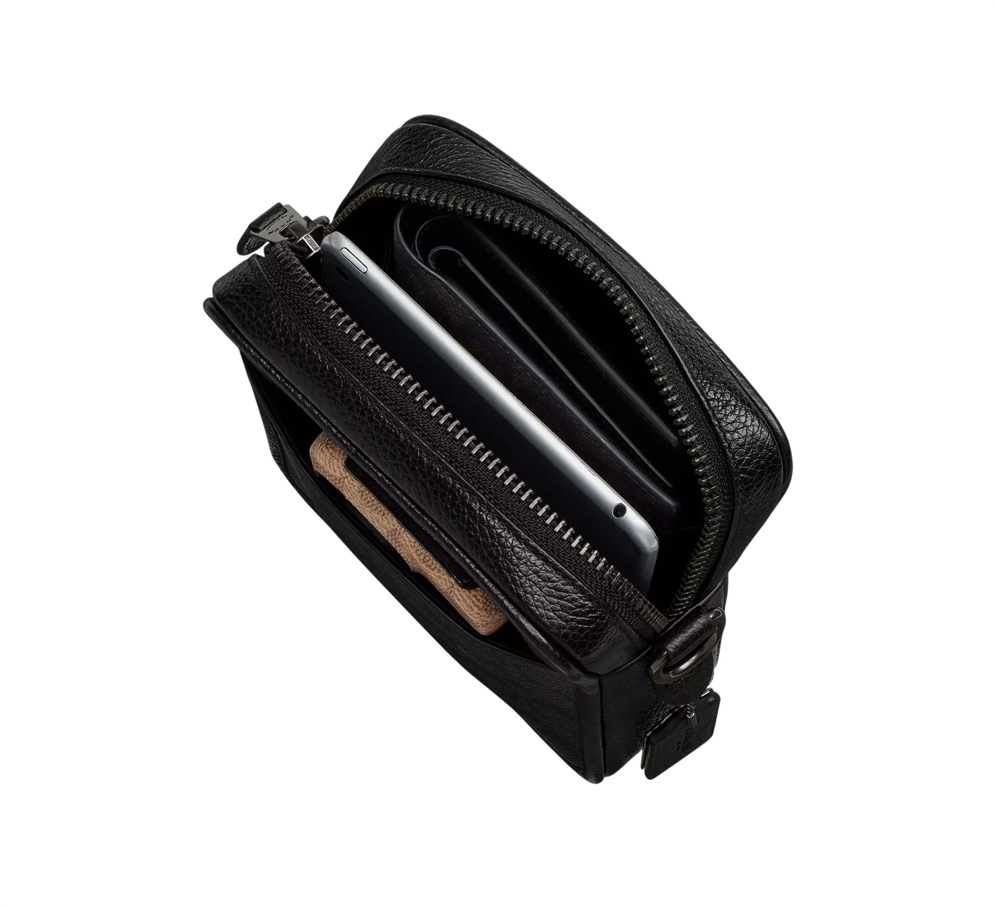 Bandolera Coach Sullivan Crossbody In Signature Canvas Walnut Black