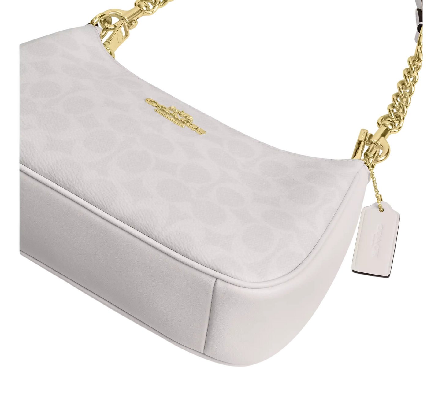 Bolsa Coach Teri Shoulder Bag In Signature Canvas White Chalk