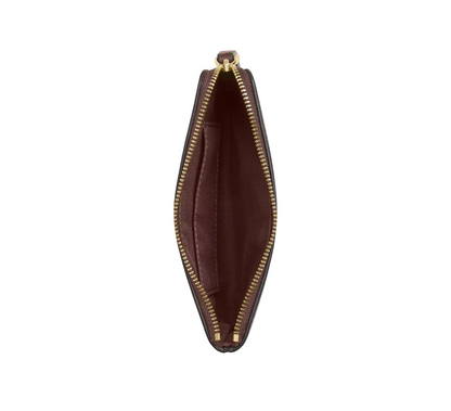 Monedero Coach Corner Zip Wristlet Maple