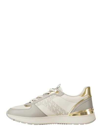 Tenis Michael Kors Remy Trainer Faux Leather Vanilla Combo