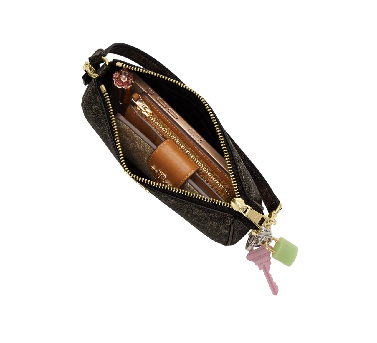 Bolsa Coach Nolita 19 In Loved Signature Canvas With Charms Brown