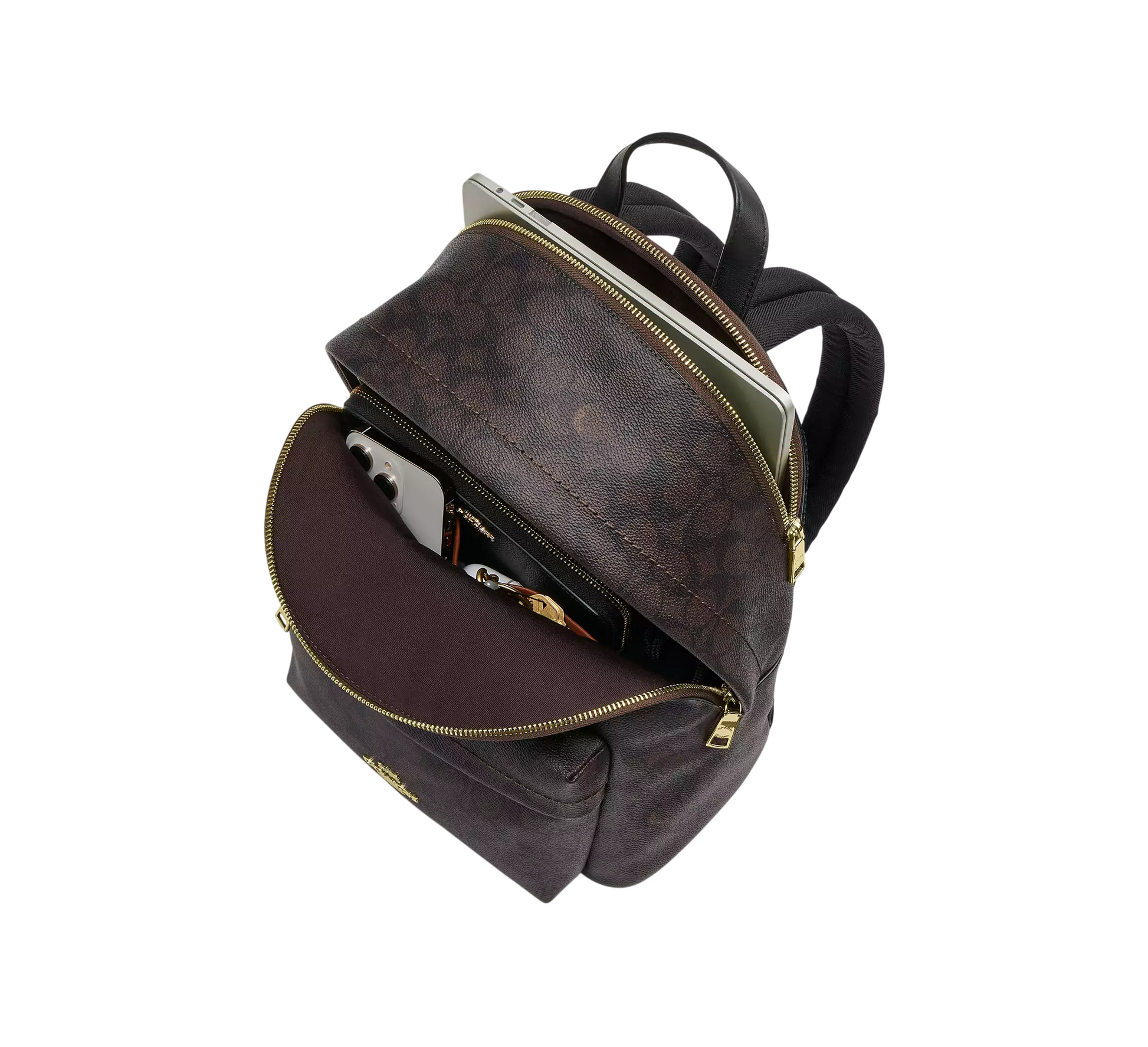 bolsa backpack coach Mochila Coach Taylor Small Backpack Signature Canvas Walnut Black – Furore