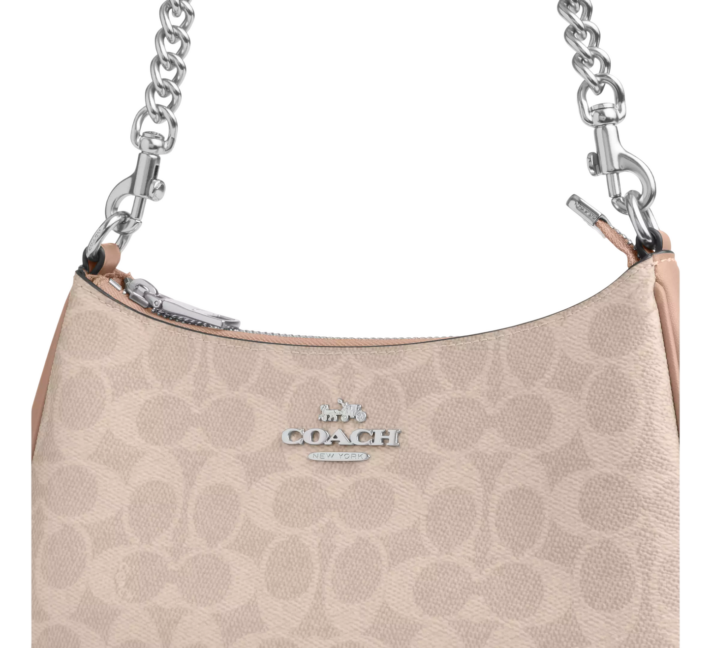 Bolsa Coach Teri Shoulder Bag In Signature Canvas Sand Taupe