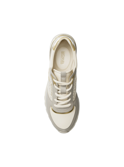 Tenis Michael Kors Remy Trainer Faux Leather Vanilla Combo