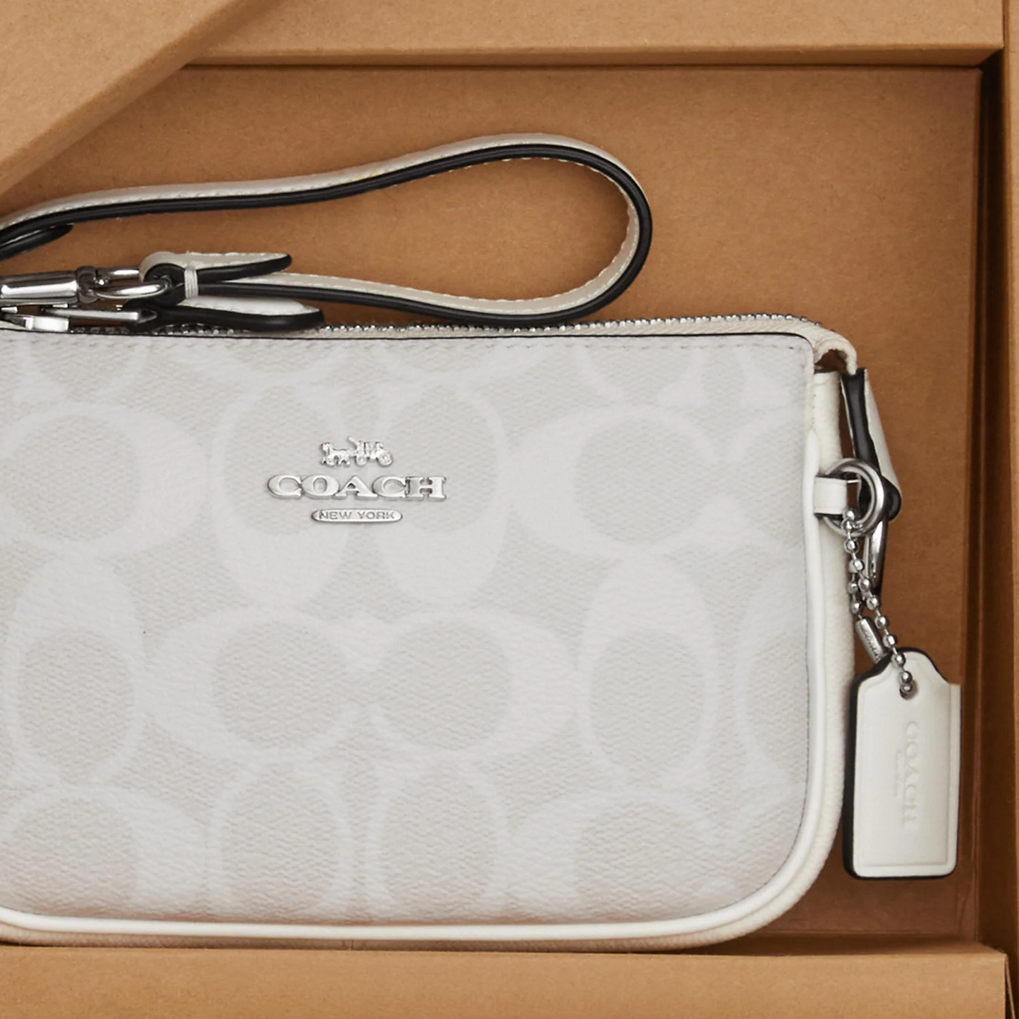 Bolsa Coach Boxed Nolita 15 In Signature Canvas Chalk Glacier White Multi