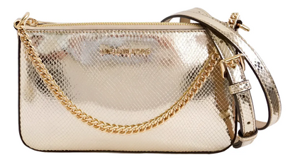 Bolsa Michael Kors Medium Pouch and Card Case Gift Set Pale Gold