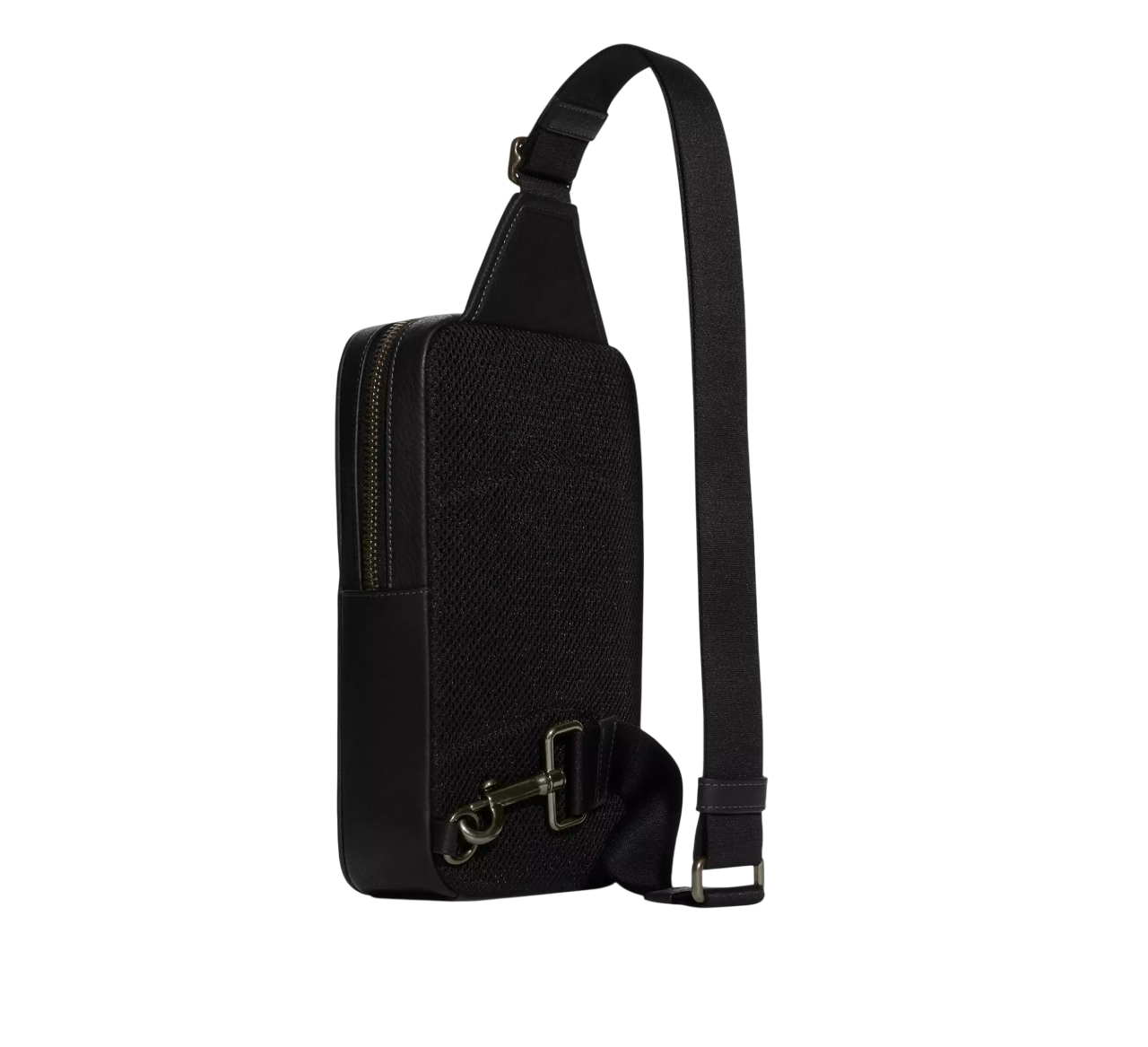 Bandolera Coach Sullivan Pack In Signature Canvas Charcoal Black