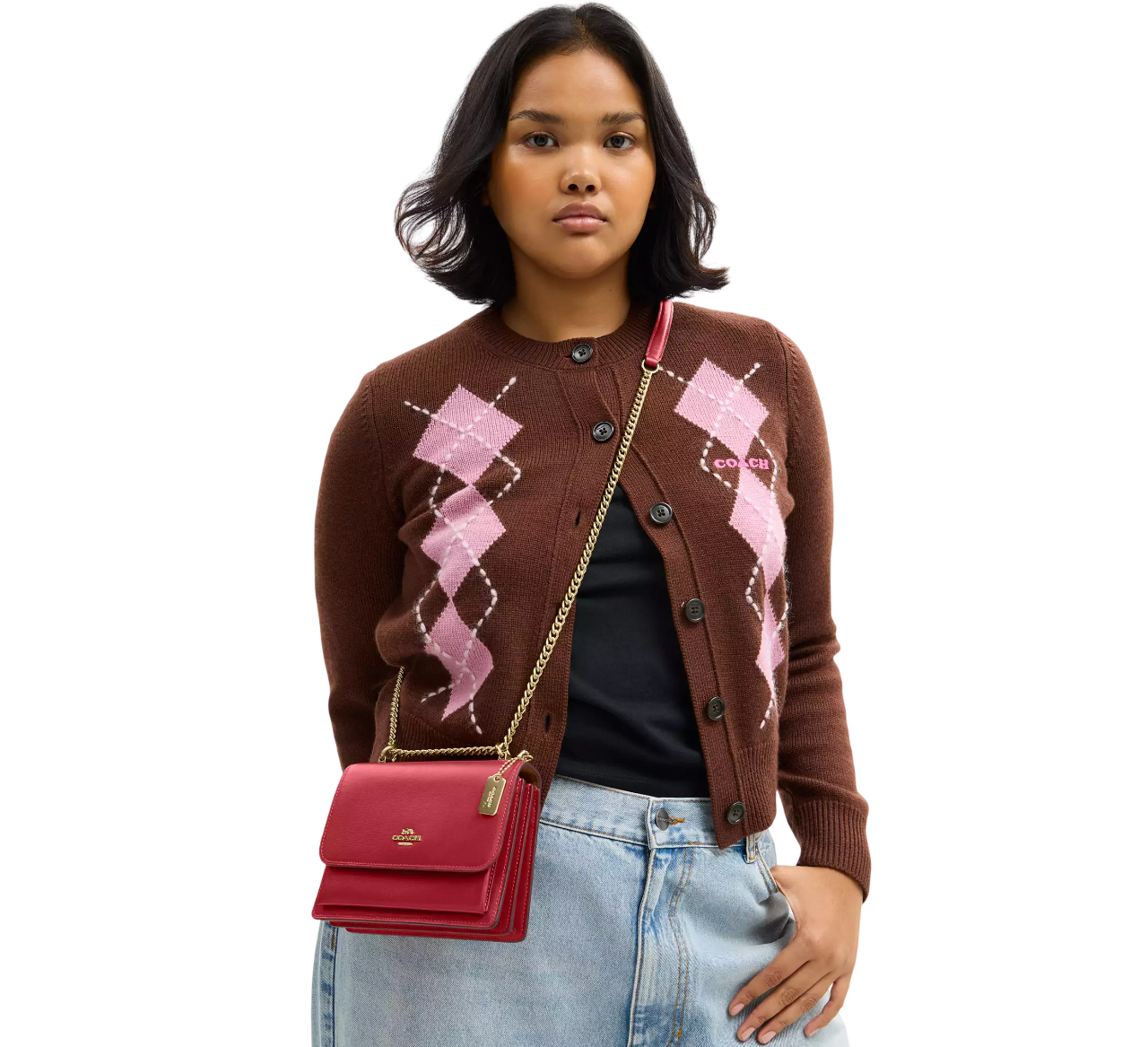 Bolsa Coach Mini Klare Crossbody Bag True Red