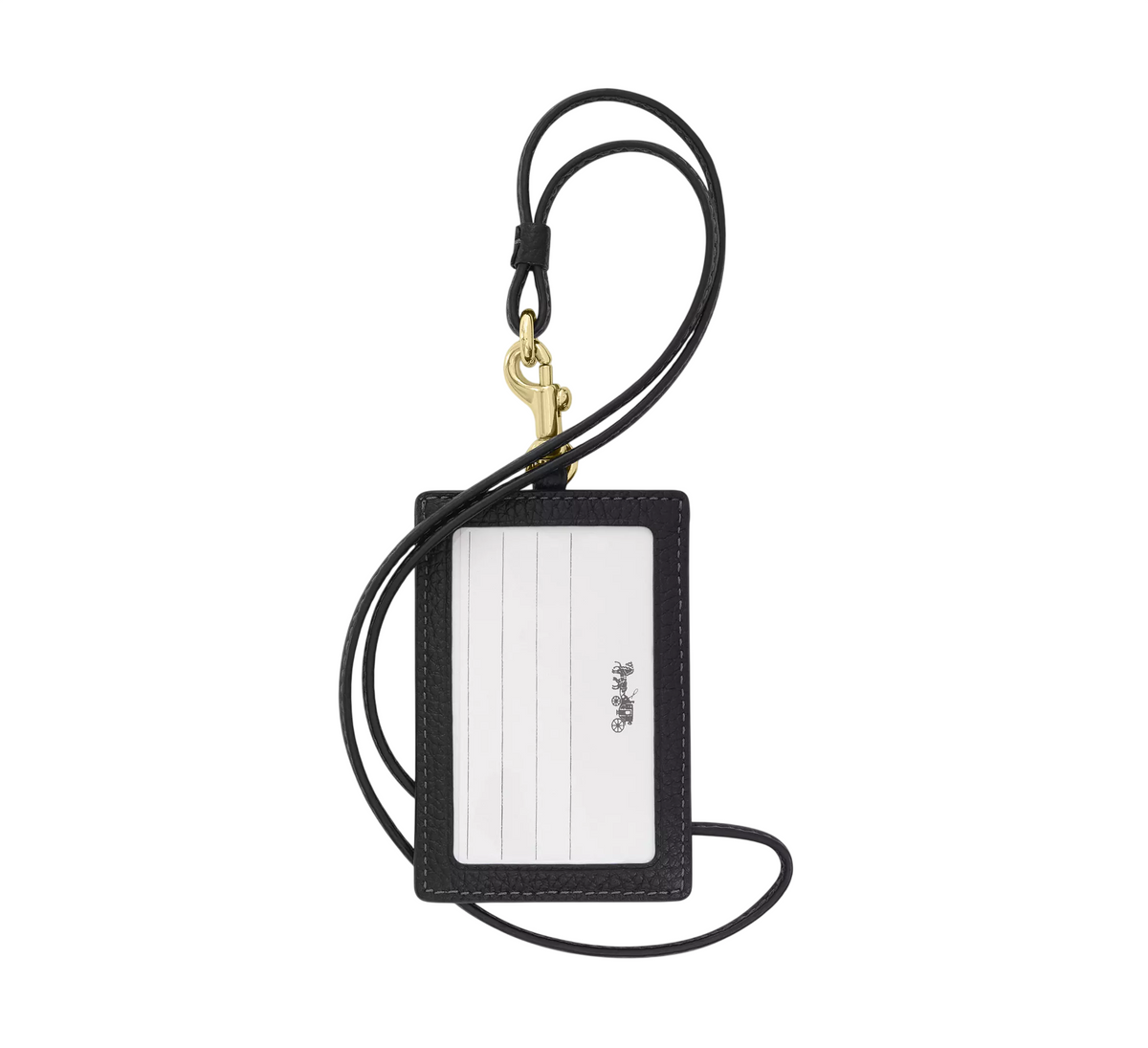 Tarjetero Coach ID Lanyard Black