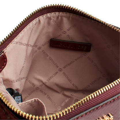 Bolsa Michael Kors Medium Pouch and Card Case Gift Set Oxblood