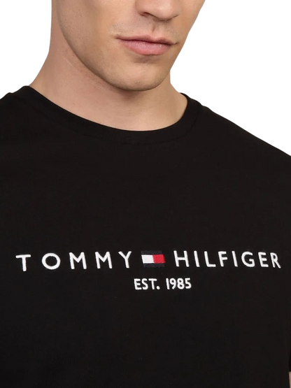 Playera Tommy Hilfiger Cuello Redondo Letras Bordadas