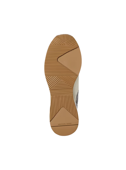 Tenis Michael Kors Georgie Signature Logo Wedge Trainer Brown Multi